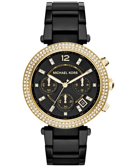 Shop Women's Black Michael Kors Watches 